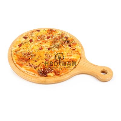 China Sustainable Portable Custom Bamboo Pizza Board Cutting Plates Board for sale