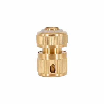 China Hot Sale Cheap Custom Brass Easy Connect Fittings Garden Hose Quick Plug 1/2 Inch Solid Brass Connector for sale