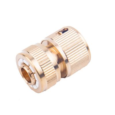 China New Type Brass Top Sale 1/2 Inch Full Connection Proof Garden Water Quick Connectors for sale