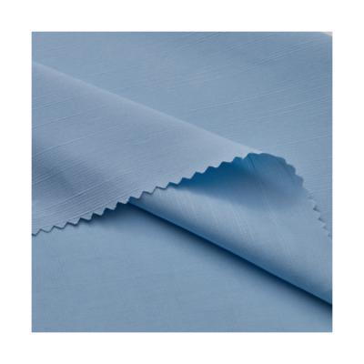 China Beautiful Shrink-resistant organic polyester fabric with copper-like slubby yarn C998 for sale