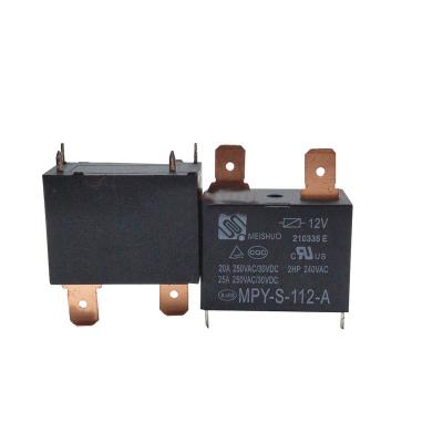 China New Miniature New MPY-S-112-A 12VDC 4PINS 25A DC12V 12V Power Relay MPY-S-112-A for sale