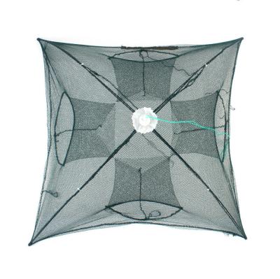 China Portable Fish/Lobster/Crab/Shrimp Pot Lobster Cage Fishing Net Umbrella Trap for sale