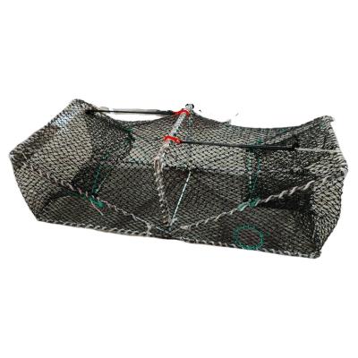 China Fish/Lobster/Crab Folding Heavy Duty Hot Dipped Steel Professional Crab Trap Trap for sale