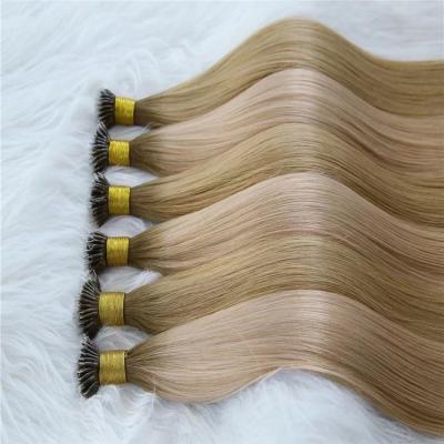 China Micro Nano Hair Ring Human Hair Extensions Tipped Silky Straight Wave Real Pearl Links Wig Full Head For Women for sale