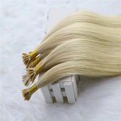 China Silky Straight Wave Micro Ring Human Hair Extensions Tipped Micro Hair Real Pearl Links Wig Full Head For Women I Tip Hair for sale