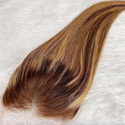 China Brazilian Virgin #4 Cuticle Straight 12A Highlight Aligned Hair Bundles Extension Weft With Super Thin 5*5 HD Lace Closure for sale