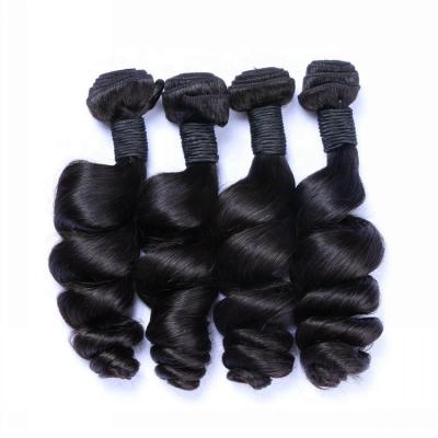 China Loose Wave Natural Color Loose Wave Cuticle Lined 100 Bundle Hair Weft Super Double Drawn Hair Vendors for sale