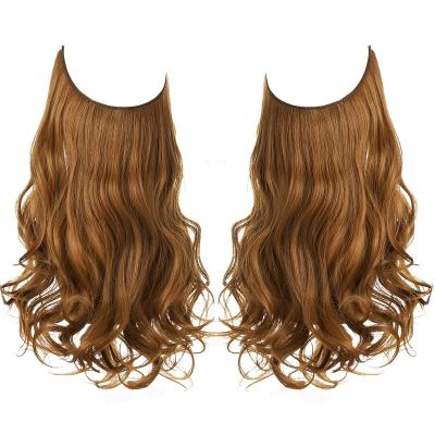 China Factory Direct Body Wave Qingdao Super Double Drawn Remy 100 Hair Fish Wire Hair Halo Hair Extensions for sale