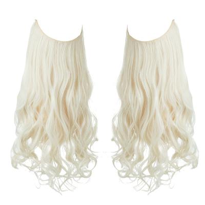 China 100 Hair Extensions Body Wave Halo Hair Extension Super Double Drawn Halo Hair Extension For Women for sale