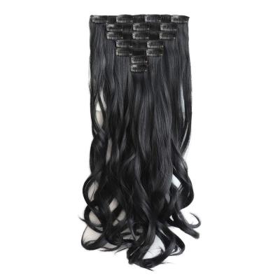 China Curl Black Extensions Cut On Hair Extensions Fluffy And Untangled Wavy Hair Pieces For Curly Cheap Women for sale