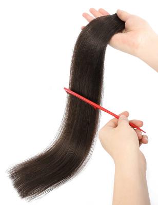 China Darkest Straight Brown Remy Full Cuticle Super Double Drawn Invisible Tape In Hair Extensions for sale