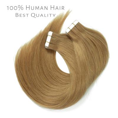 China New Unique Design #27 Trendy Remy Virgin Double Drawn Russian Straight Tape In Hair Extension for sale