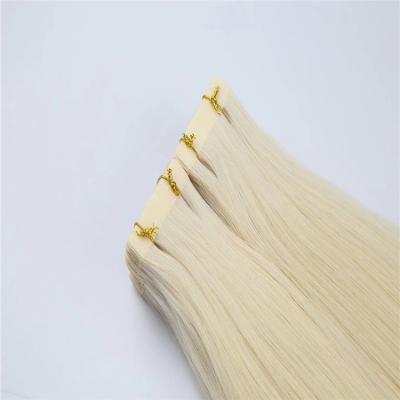 China Silky Straight Tape In Hair Extension Skin Seamless Weft Straight Tape In 100% Real Full Human Head Silky Soft Hair for sale