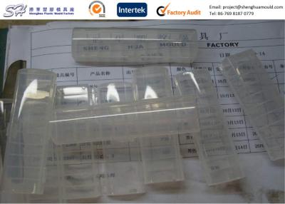 China Small PP Clear Plastic Storage Box 2 Cavity Injection Molded Plastic Products for sale