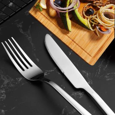 China Viable Manufacturer 24Pcs Silverware Cubiertos Stainless Steel Flatware Flatware Set Kitchen Cutlery for sale