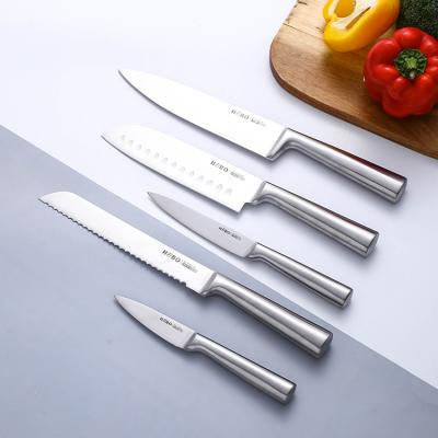 China Viable Advanced Design Chef's Knife Set of Knife Kitchen Knives 5Pcs Damascus Super Sharp Steel Chefs Knife for sale