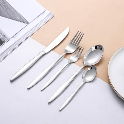 China OEM ODM Customized Metal 20pcs Knife Fork Sustainable Spoon Set Stainless Steel Cutlery Set for sale