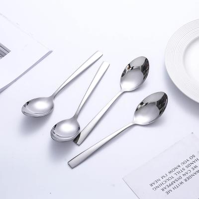 China Viable Latest Design Factory Cutlery Steel Spoons Dinner Bulk Spoon Set Stainless Steel Spoon for sale