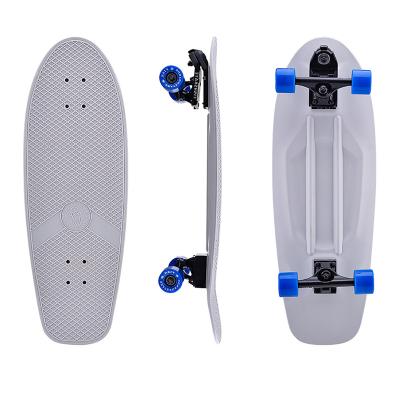 China Youth Cruiser Land Board Surf Skateboard White Full Deck Graphic Custom Logo for sale