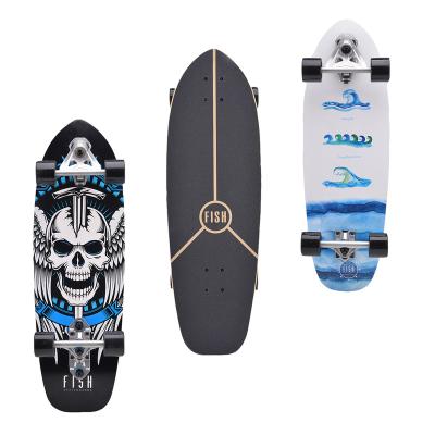 China Youth 100% all canadian maple land surf skateboard cx7 four wheel skateboard for sale