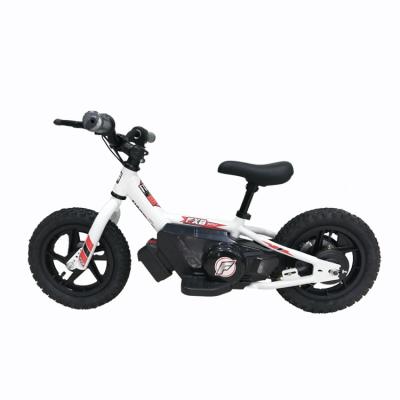 China Frame Standard 12 Inch Alloy Electric Bicycle Kids Electric Balance Bike Motor Power Battery for sale