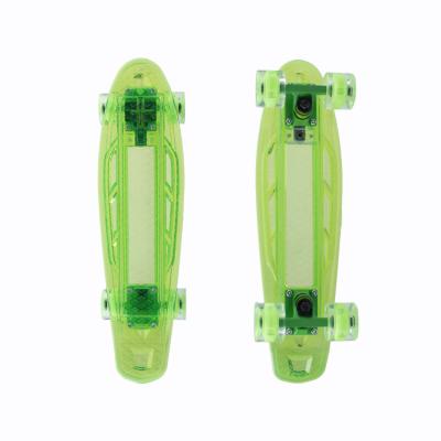 China Youth The New Design Of A New Material Platform PC LED Luminous Wheel Skateboard for sale