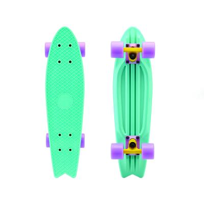 China Kid FISH Skateboard Mini Cruiser 22inch Plastic Skateboard For Kids And Adult for sale