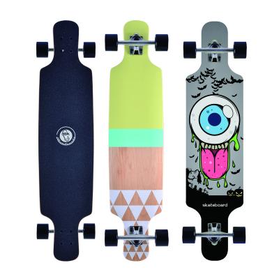 China YOUTH FISH 41X9inch Professional 8 Layer Wooden Maple Cruiser Skateboard Long For Youth for sale