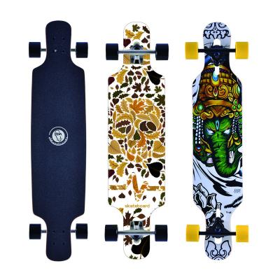 China Youth FISH 7 Layer High Quality Outdoor Canadian Maple Long Skateboard For Sale for sale