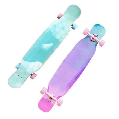 China Youth Customized 46inch Wooden Longboard Dance Skateboard For Girls for sale