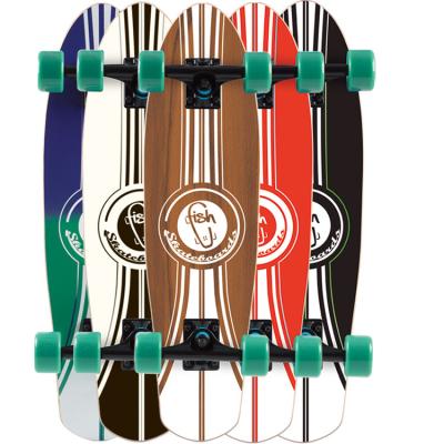 China New 27 Inch Adult Maple Wood Longboard Four Wheel Skateboard for sale