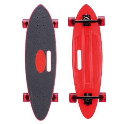 China Kid Fish Maker 31inch Professional Plastic Longboard Dancing Skateboard for sale