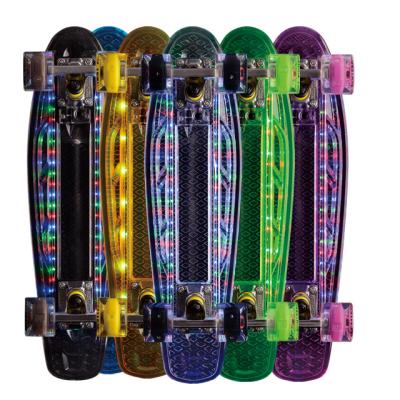 China Youth LED Light Transparent Skateboards TLS-403 for sale