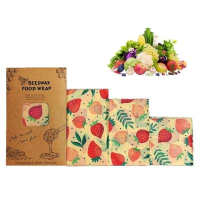 China Eco Friendly Eco Friendly Beeswax Food Wraps Handmade And Waterproof Sandwich Bees Wax Food Wrap for sale