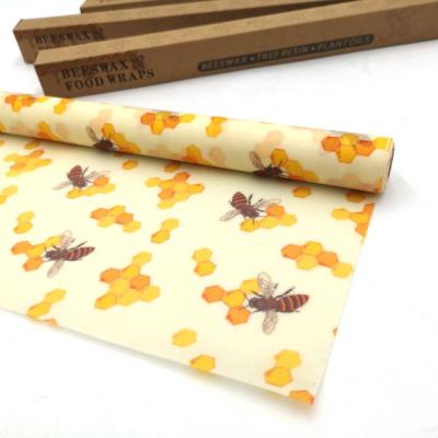 China Sustainable Fruit Reusable Environmentally Friendly Packaging Beeswax Food Wrap for sale