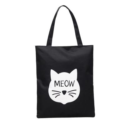 China Wholesale Eco Friendly Canvas Tote Bag With Handle White Tote Canvas Bag Cotton Canvas Grocery Bags for sale