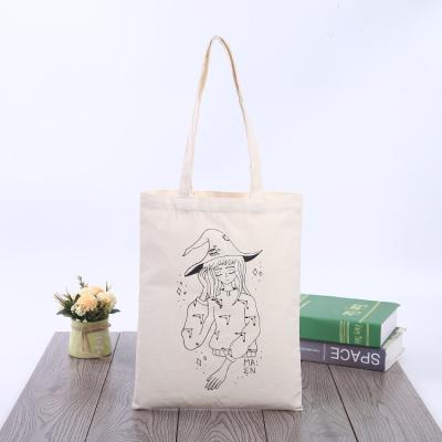 China Wholesale New Arrival Drawstring Tote Bag Cotton Canvas White Tote Bag for sale