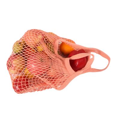 China Eco Friendly Reusable Cotton Handled Cotton Product Drawstring Mesh Bags For Fruits And Organic Vegetables for sale