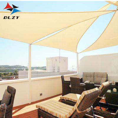 China Outdoor HDPE Amazon Success Garden Tent 180gsm HDPE Fabric 3*3*3M Triangular Sun Shade Sail For Sale for sale