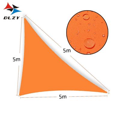 China Outdoor Seating And Dining Areas 2020 Best Selling Products In Europe Polyester Fabric 5X5X5m Orange Triangle Waterproof Sun Shade Sail For Wholesale for sale