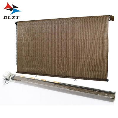 China 2019 Amazon Success 1.4x2.4m China Factory UV Protection Window Shade HDPE Bead Rope Outdoor Roller Blinds With Accessories for sale