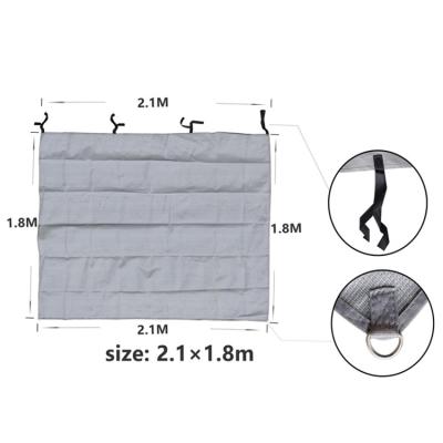 China 2020 HDPE caravan tent rv privacy screen wall with hook and loop fasteners for sale