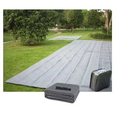 China Protect Grass Amazon Hit 3x6m Knitted HDPE Caravan Mat 2019 Outdoor Plastic Camping Mat for sale