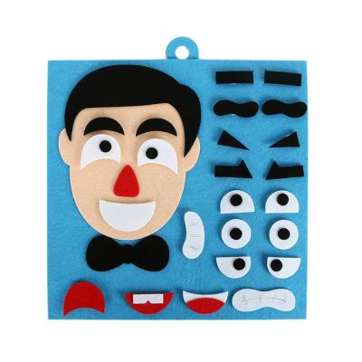 China Quiet Board Felt for Preschool Kids Toddler Facial Expression Felt Educational Toys SHT-0663 for sale