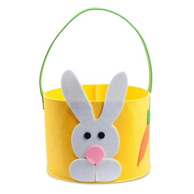 China Candy FELT Bag Felt Round Barrel Bunny Easter Bag for sale