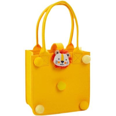 China Felt Candy Bag Kids Birthday Gift Bag Keepsake Storage Felt Handbag for sale