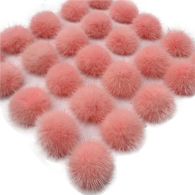 China MINK Ball Top Quality Mink Fur for Hair Clip DIY Stylish Shoe Accessories Pompoms for sale