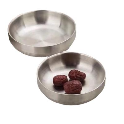 China Source Manufacturer Supply Factory Direct Selling Sustainable Korean Stainless Steel With Thick Flavor Dish Use Tray for sale