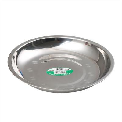 China Factory Direct Sale Viable There Is Non Magnetic Stainless Steel Plate Dish Deep Food Dish for sale