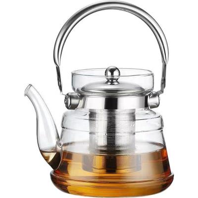 China WITH LID 1000 mlTL-154 mlTL-154 high borosilicate glass hot cup coffee heater direct fire pot for sale